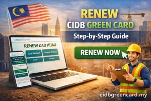 Renew CIDB Green Card online guide